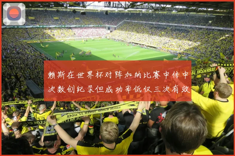 赖斯在世界杯对阵加纳比赛中传中次数创纪录但成功率低仅三次有效